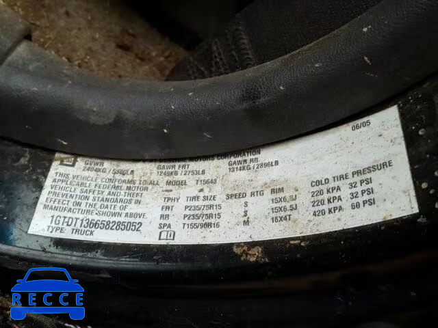 2005 GMC CANYON 1GTDT136658285052 зображення 9