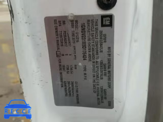 2008 CHEVROLET UPLANDER L 1GNDV231X8D176424 image 9