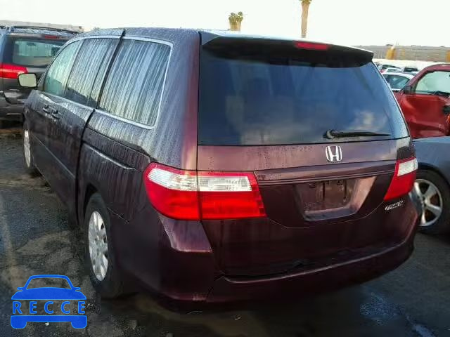 2007 HONDA ODYSSEY LX 5FNRL38217B056093 image 2