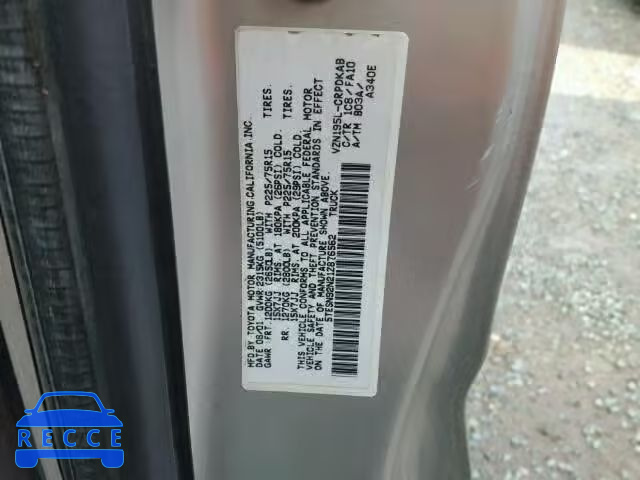 2001 TOYOTA TACOMA XTR 5TESN92N21Z876562 image 9