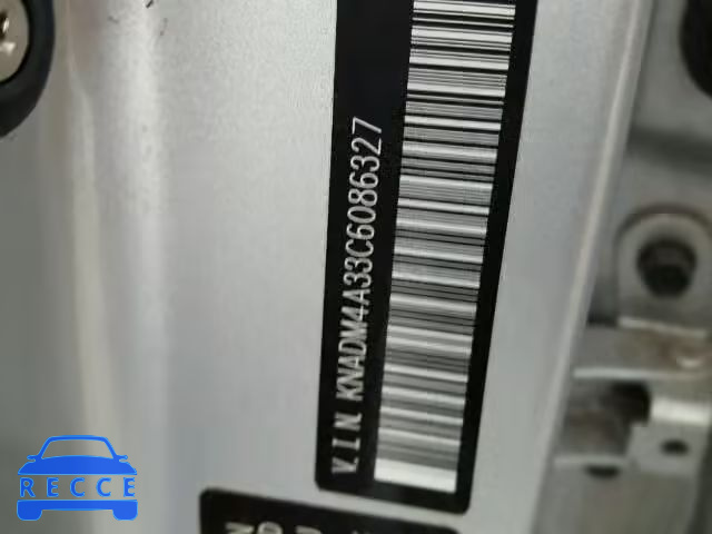 2012 KIA RIO LX KNADM4A33C6086327 image 9