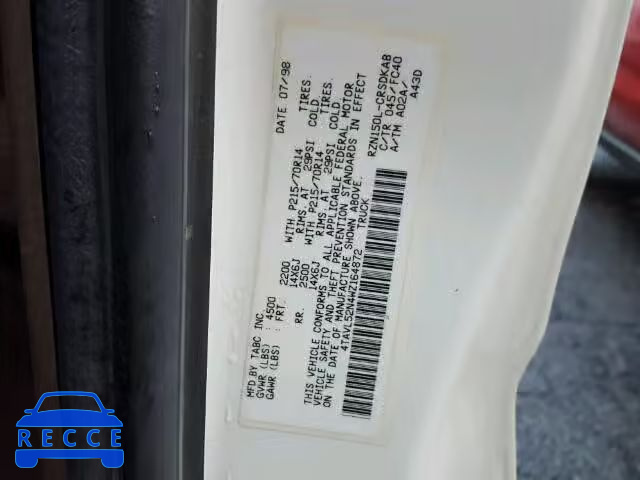 1998 TOYOTA TACOMA XTR 4TAVL52N4WZ164872 image 9