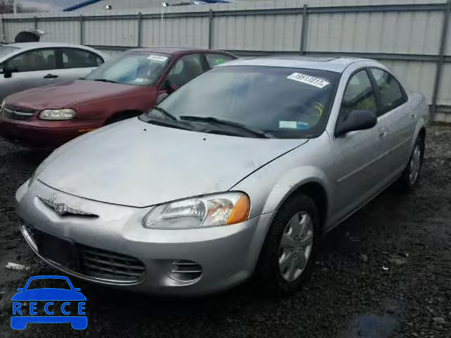 2002 CHRYSLER SEBRING LX 1C3EL46R92N341207 зображення 1