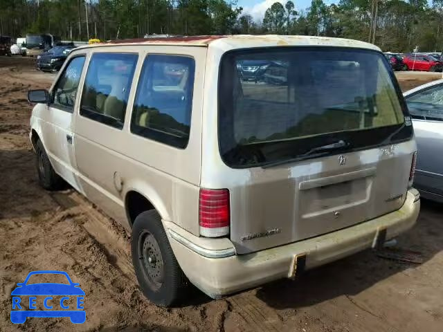 1991 PLYMOUTH VOYAGER 2P4GH25K9MR325623 image 2