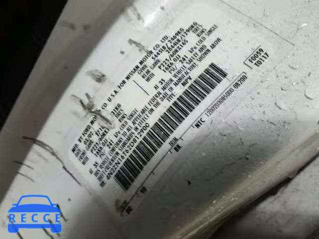 2002 NISSAN QUEST SE 4N2ZN16T62D812900 image 9