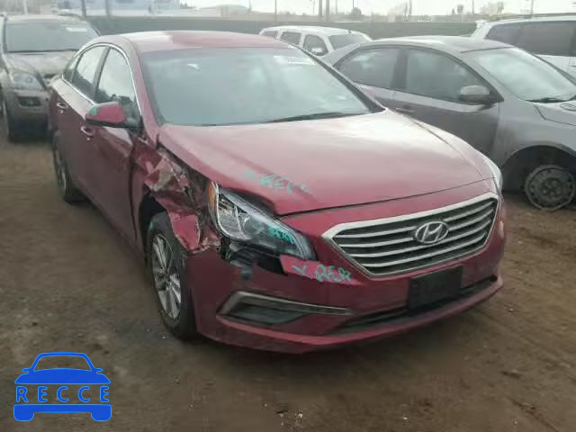 2015 HYUNDAI SONATA SE 5NPE24AF5FH125114 зображення 0