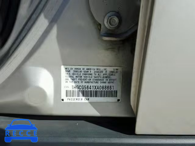 1999 HONDA ACCORD LX 1HGCG5641XA088661 image 9