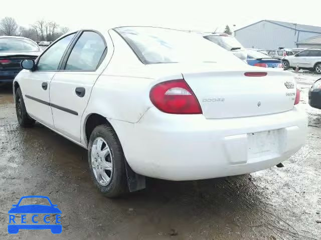 2003 DODGE NEON SE 1B3ES26C73D232302 image 2