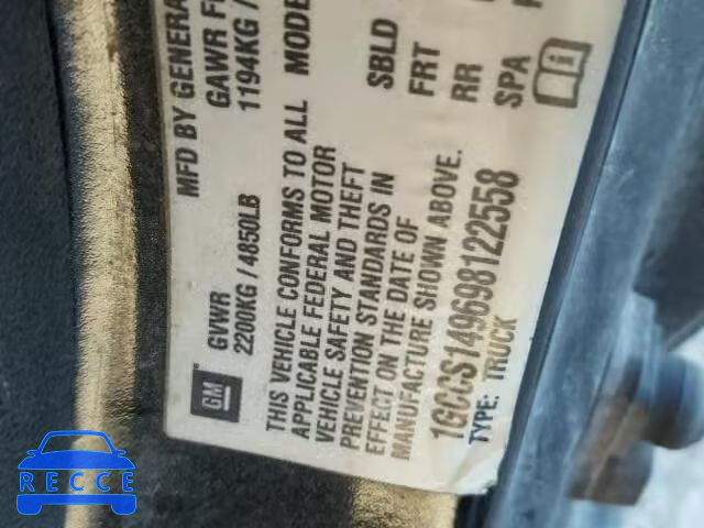 2009 CHEVROLET COLORADO 1GCCS149698122558 image 9