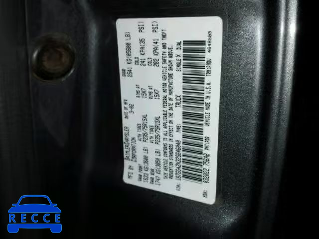 2002 DODGE DAKOTA SLT 1B7GG42X32S646040 зображення 9