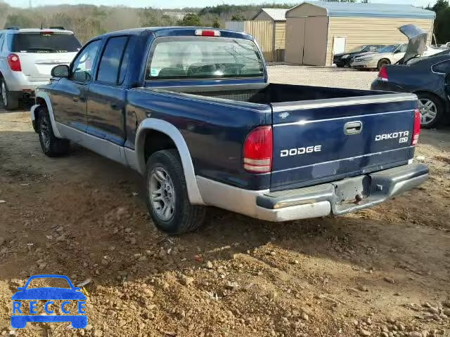 2003 DODGE DAKOTA QUA 1D7HL48X13S279783 image 2