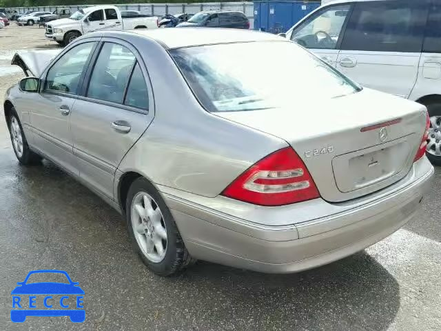 2003 MERCEDES-BENZ C240 WDBRF61JX3E014008 зображення 2