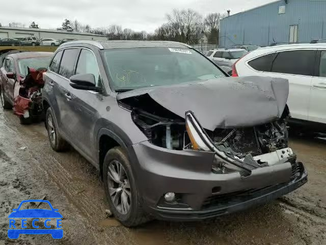 2014 TOYOTA HIGHLANDER 5TDJKRFH5ES046394 зображення 0