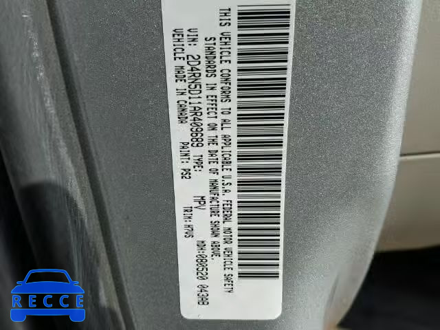 2010 DODGE GRAND CARA 2D4RN5D11AR409689 image 9