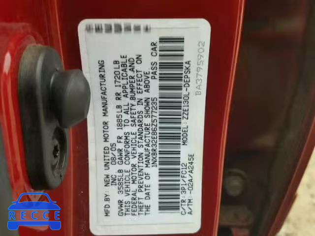 2006 TOYOTA COROLLA CE 1NXBR32E86Z577235 image 9