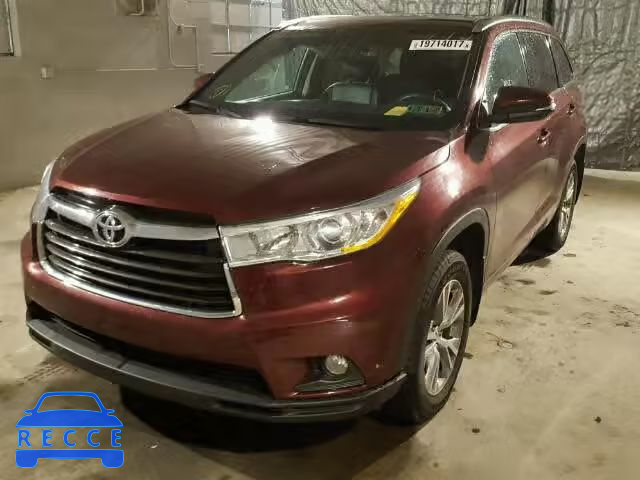 2014 TOYOTA HIGHLANDER 5TDJKRFH4ES059752 зображення 1