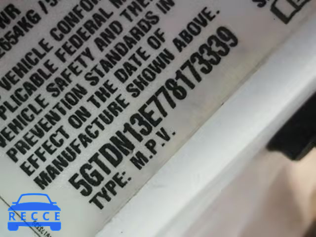 2007 HUMMER H3 SUV 5GTDN13E778173339 image 9