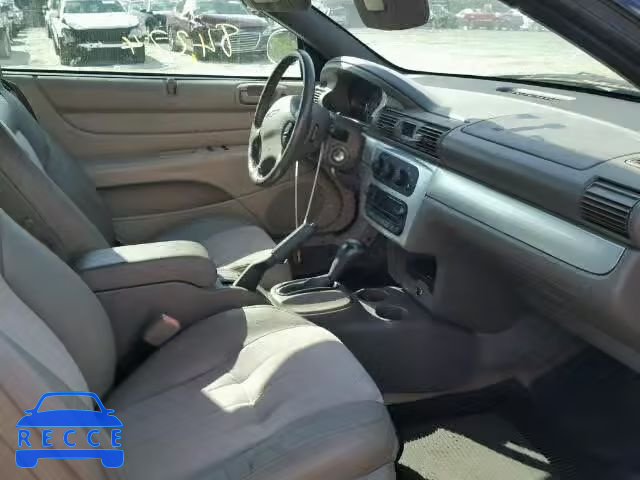 2005 CHRYSLER SEBRING TO 1C3EL55R15N613678 зображення 4