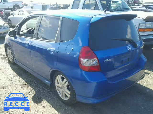 2008 HONDA FIT SPORT JHMGD376X8S026859 image 2