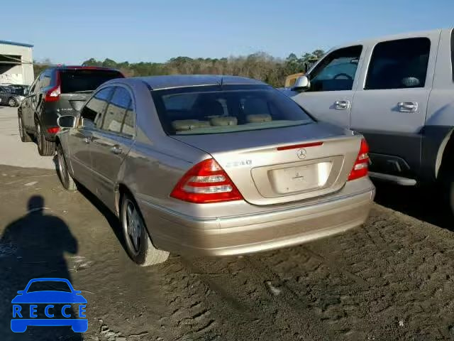 2001 MERCEDES-BENZ C240 WDBRF61J91F091654 Bild 2