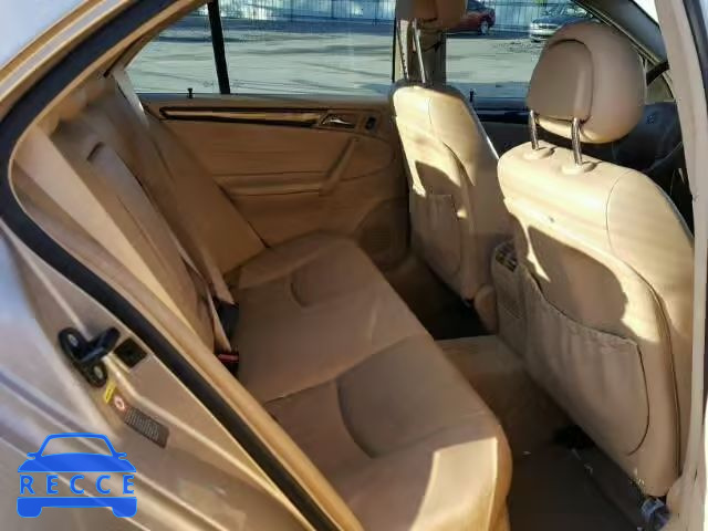 2001 MERCEDES-BENZ C240 WDBRF61J91F091654 зображення 5