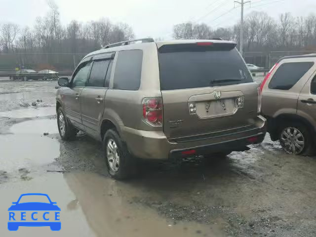 2008 HONDA PILOT VP 5FNYF18298B040605 image 2