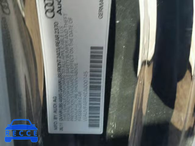 2012 AUDI A5 QUATTRO WAUVFAFRXCA000745 image 9
