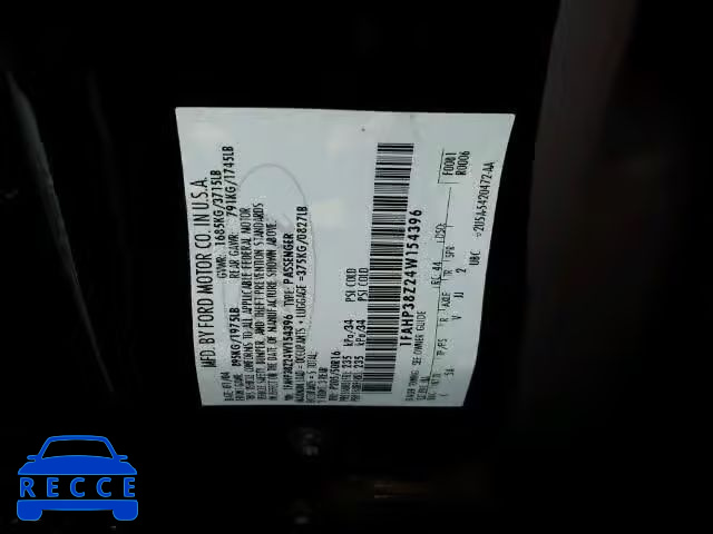 2004 FORD FOCUS ZTS 1FAHP38Z24W154396 image 9