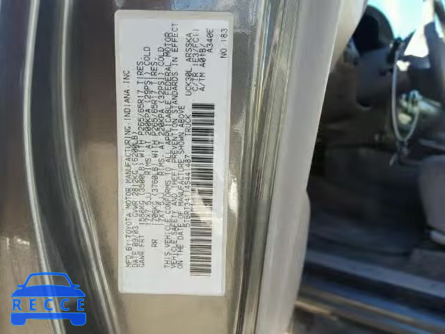 2004 TOYOTA TUNDRA ACC 5TBRT34114S441487 image 9