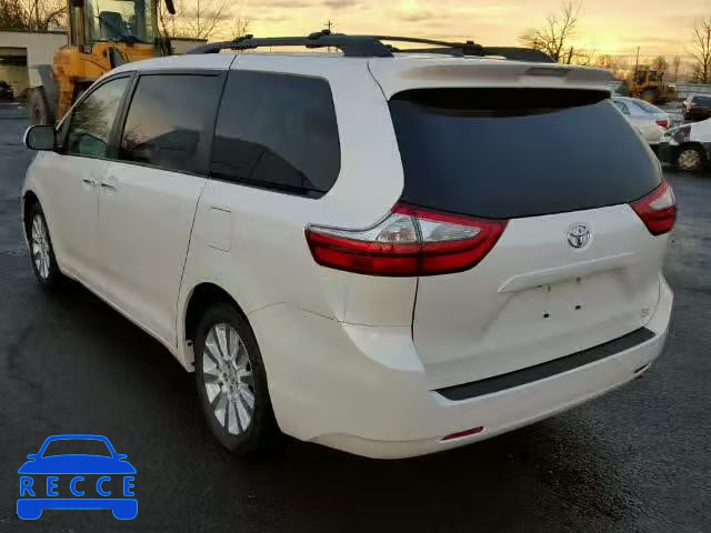 2015 TOYOTA SIENNA XLE 5TDDK3DC2FS117618 image 2