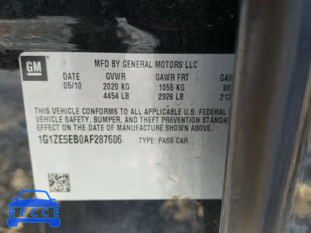 2010 CHEVROLET MALIBU LTZ 1G1ZE5EB0AF287606 image 9