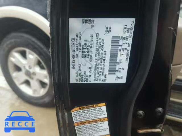 2005 FORD EXPLORER E 1FMDU74E55UB54493 image 9