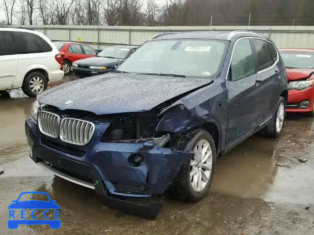 2012 BMW X3 XDRIVE2 5UXWX5C50CL726761 зображення 1