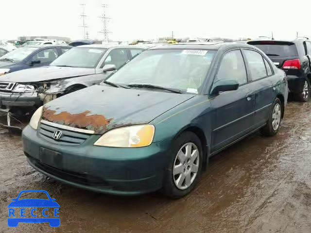 2001 HONDA CIVIC EX 2HGES26711H585671 image 1