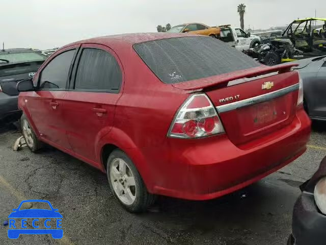 2007 CHEVROLET AVEO LT KL1TG56607B137625 image 2