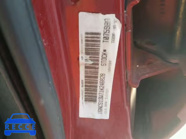 2001 CHEVROLET BLAZER 1GNCS13W71K246828 image 9