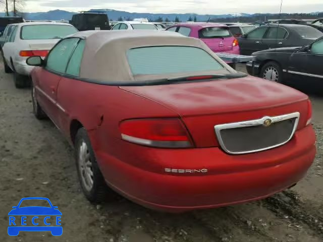 2001 CHRYSLER SEBRING LX 1C3EL45U11N631199 зображення 2