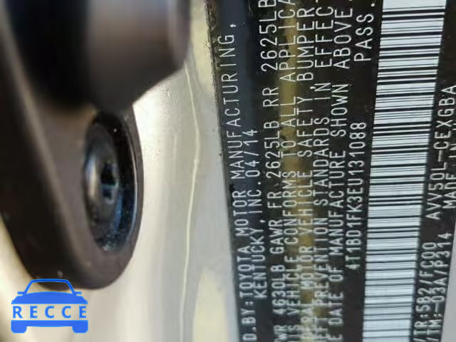 2014 TOYOTA CAMRY HYBR 4T1BD1FK3EU131088 image 9