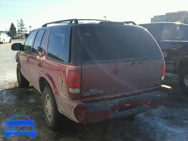 1999 GMC ENVOY 1GKDT13W0X2534522 image 2