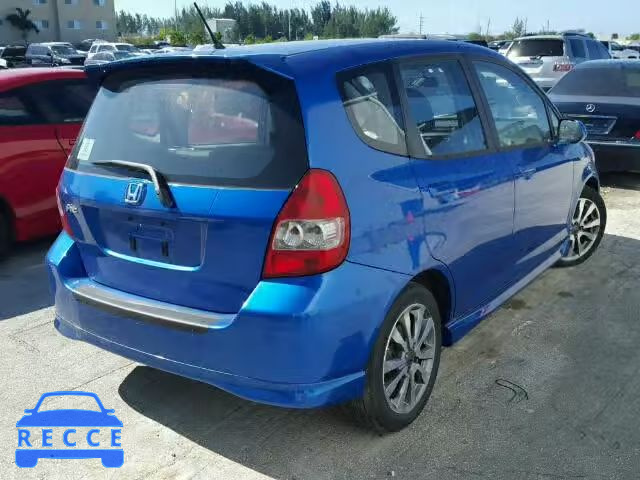 2007 HONDA FIT SPORT JHMGD38687S007451 зображення 3