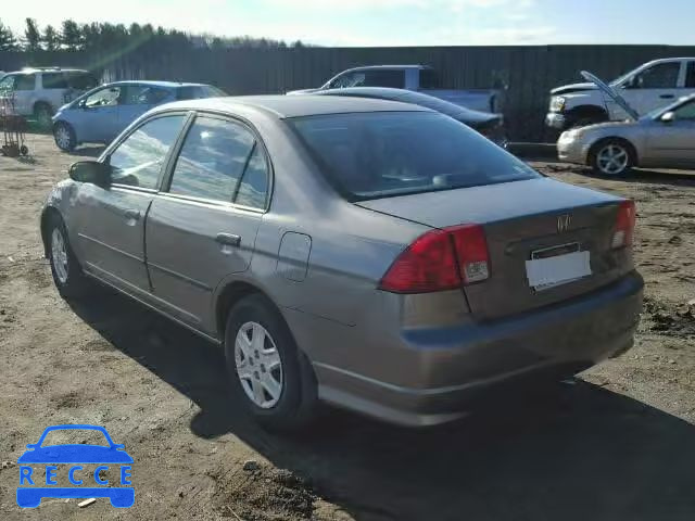 2005 HONDA CIVIC DX V 1HGES16305L001583 image 2