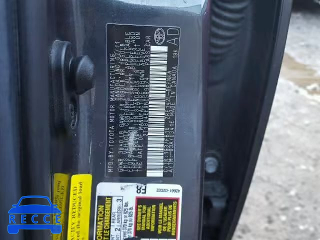 2011 TOYOTA COROLLA/S/ 2T1BU4EE9BC589874 image 9