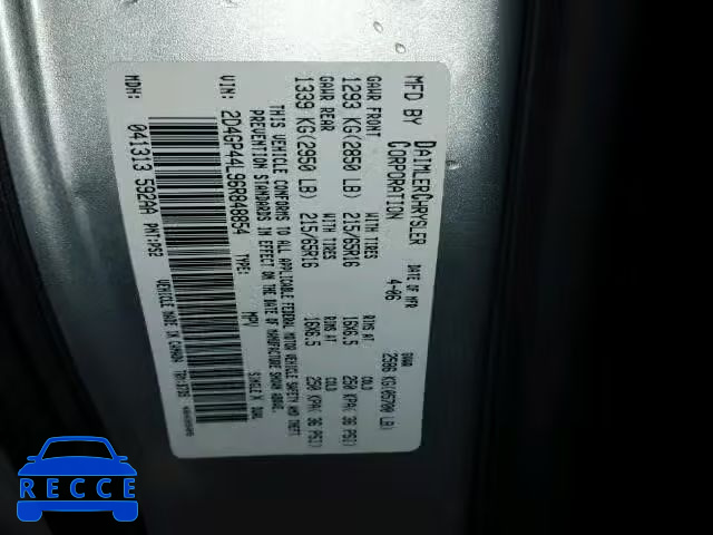 2006 DODGE GRAND CARA 2D4GP44L96R848854 image 9