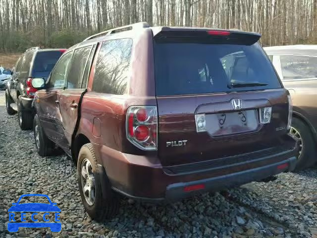 2008 HONDA PILOT EXL 5FNYF18508B043967 image 2