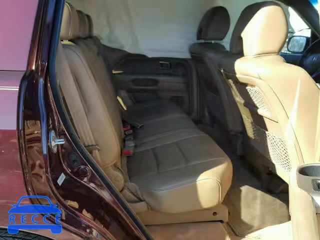 2008 HONDA PILOT EXL 5FNYF18508B043967 image 5