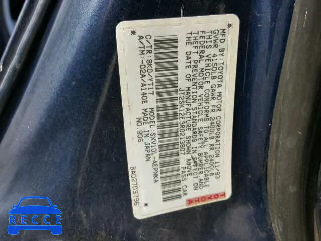 1994 TOYOTA CAMRY LE JT2SK12E3R0213807 image 9