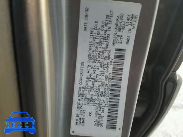 2003 LEXUS RX 300 JTJHF10U830293643 image 9