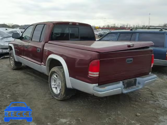 2002 DODGE DAKOTA QUA 1B7HL48N02S525438 image 2