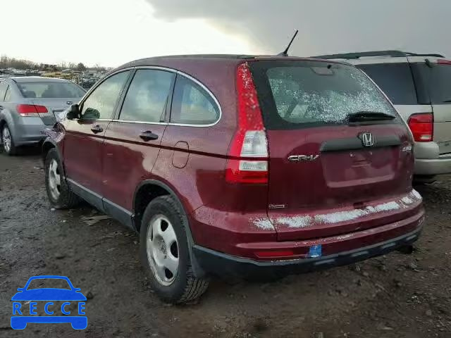 2011 HONDA CR-V LX 5J6RE4H30BL038757 image 2