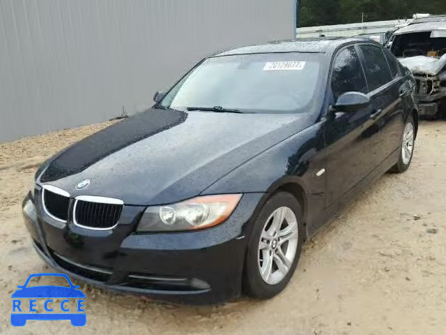 2008 BMW 328I WBAVA37508NL53369 зображення 1